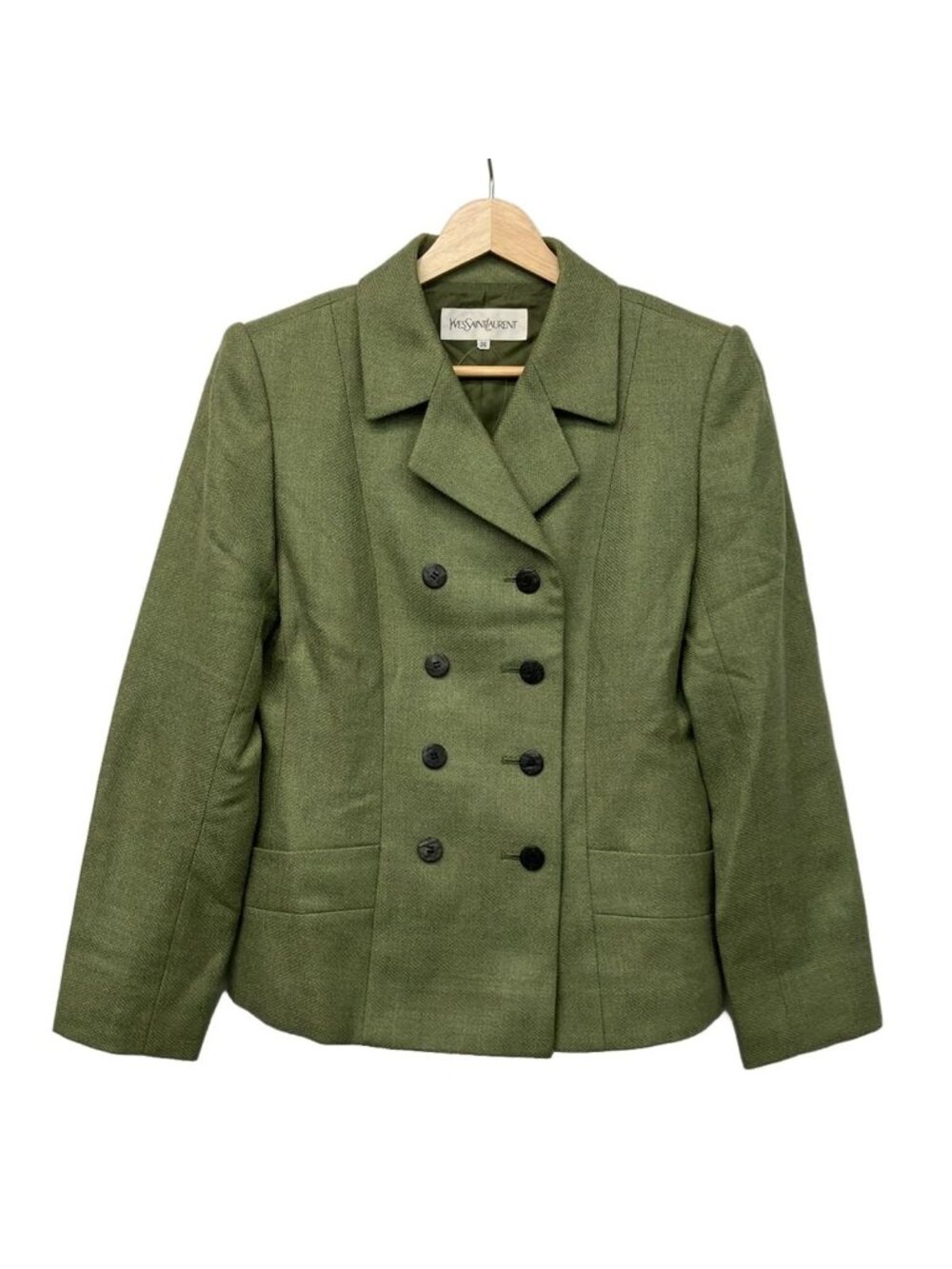 Saint Laurent Jacket S Dark Green Autumn Items
